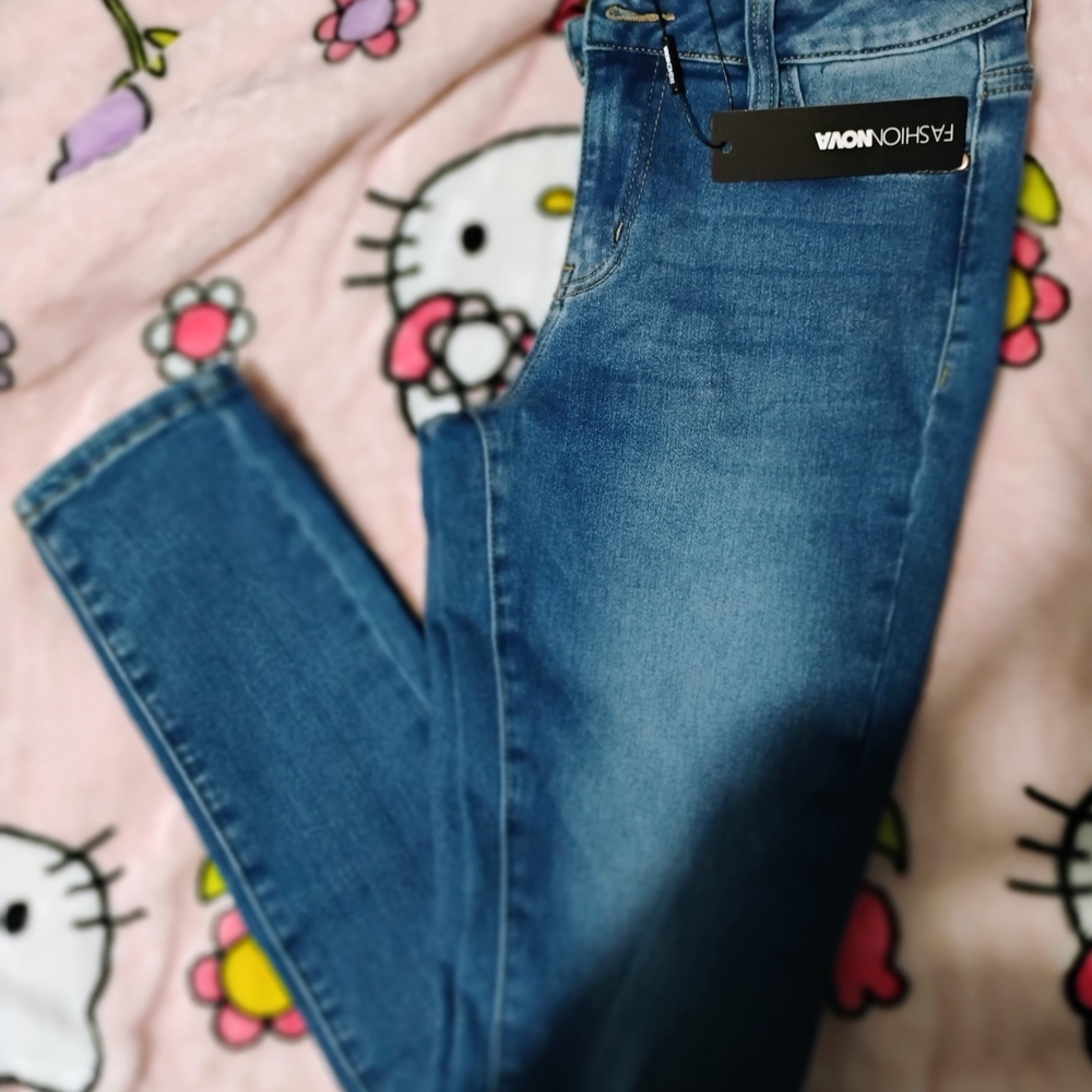 Fashion Nova Classic Blue Skinny Jeans